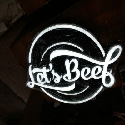 LED Acrylic shop signboard company name sign Light box for shop decorations