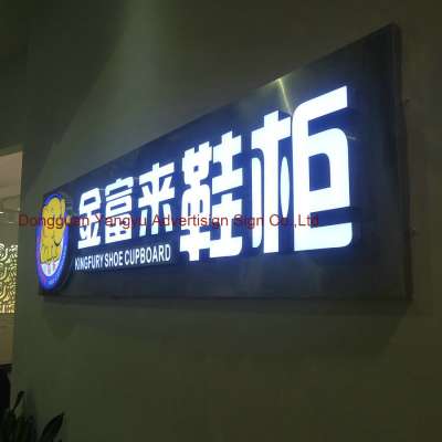 3D outdoor flower shop LED light box letters sign board customized