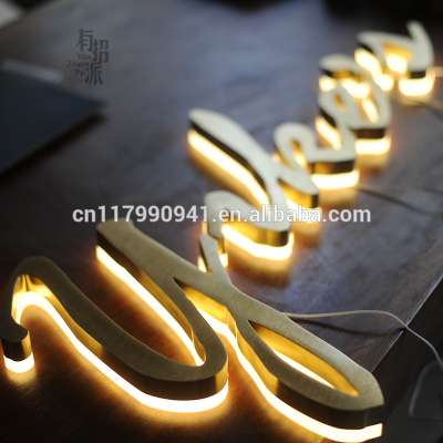 New design mobile acrylic material led letter sign boards for shop brand display