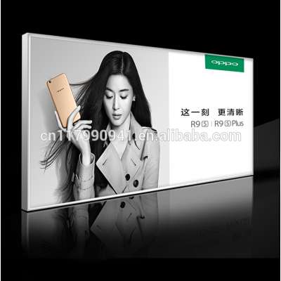 Outdoor advertising Aluminum LED Frameless poster Light Box