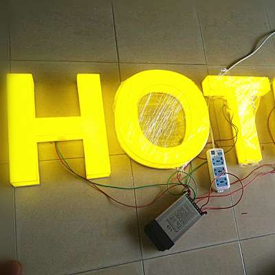 outdoor 3D build up acrylic led light signage