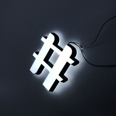 3D Acrylic small aluminum led channel letter office sign