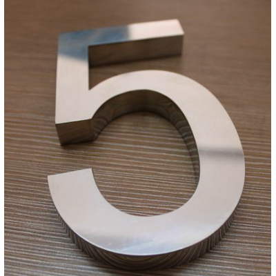 Diy 304 mirror stainless steel metal house numbers Vintage alphabet metal letter sign have a good effect