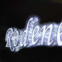 LED stainless steel love letter number signs metal marquee bulb light sign letters for shop and wedding decoration