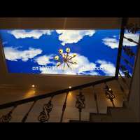 New UV star printed skylight protection translucent soft PVC stretch ceiling film