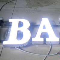 Outdoor 3D Epoxy resin Led lighted sign illuminated channel letters