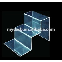 Customized acrylic shoe display/acrylic slatwall shoe shelf/acrylic shoe holder