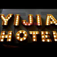 LED Light up antiqu metal marquee letters for shop and wedding decoration