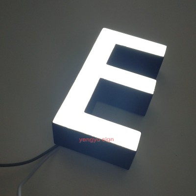 Custom company advertising led LOGO Epoxy Resin lighted 3D lettering