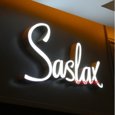 Extruded Aluminum Epoxy led wall sign beauty salon signs