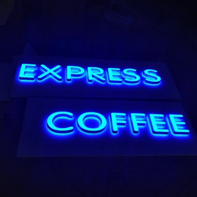 Customized 3D acrylic small led luminous backlit signage