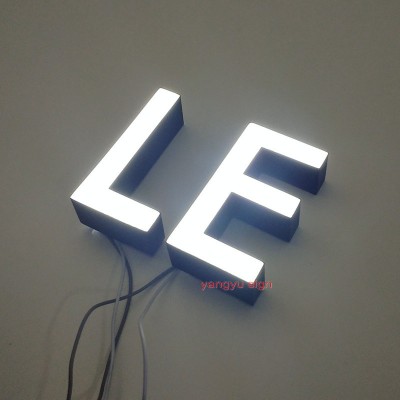 custom epoxy resin big channel letter led illuminated arabic letters