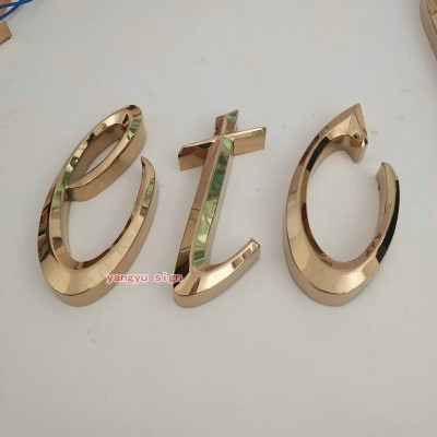 3d Custom Stainless Steel Galvanized Metal Letter